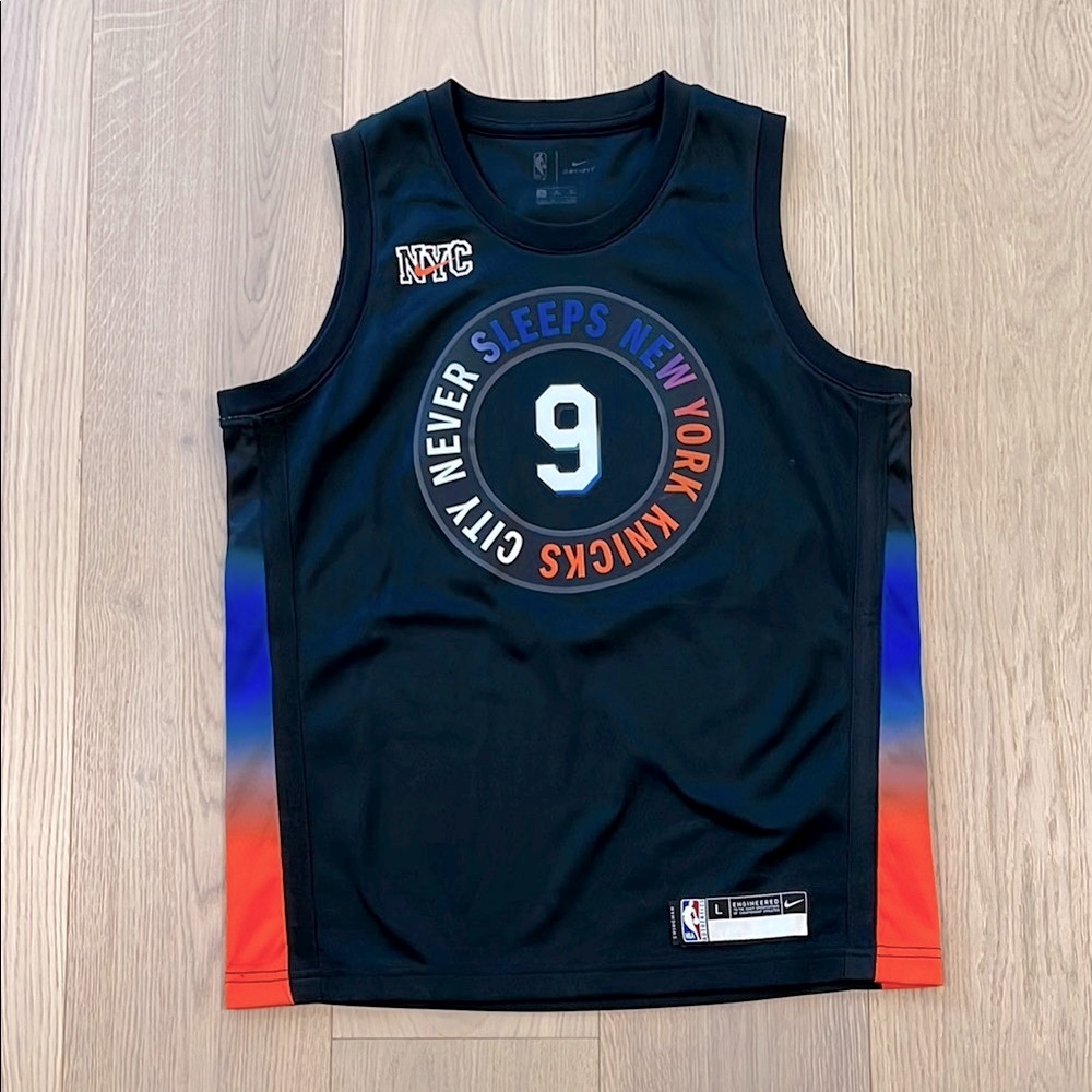 Nike New York Knicks Barrett Black Basketball Jersey Youth Large